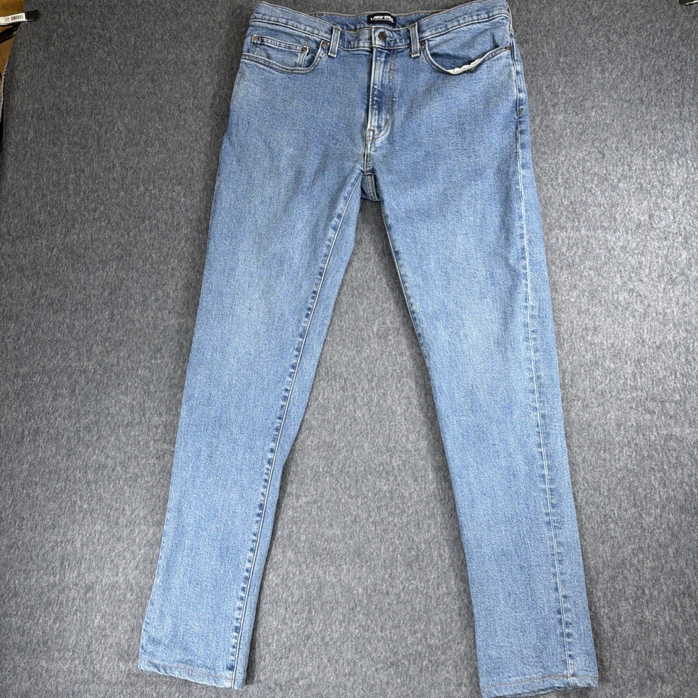 Lands End Straight Leg Jeans 36X32 Square Rigger Slim Fit Classic Outdoors